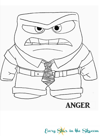 inside out anger coloring page